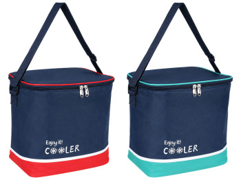 Термосумка Enjoy it, полиэстер, PEVA, на молнии, 28×18×20 см, 2 цвета (цена за 1шт)