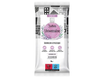 Салфетки влажные для для уборки Luba Comfort, универсальные, парфюмированные, аромат лаванда, 32шт