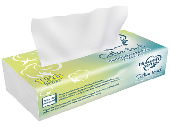 Серветки паперові Ніжний дотик двошарові 18х19см білі (ціна за упаковку 150шт)