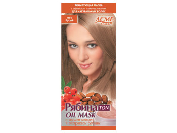 Маска для волосся тонуюча Acme-Color "Горобина TON oil mask" Русий тон 014