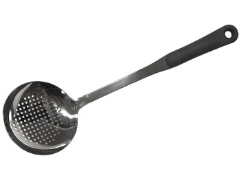 Шумівка велика металева з пластмасовою ручкою