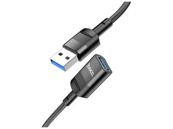 USB Подовжувач Hoco U107 USB male to USB female USB3.0 Колір Чорний