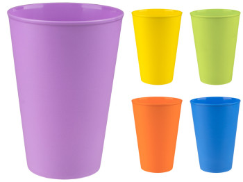 Стакан пластиковый 430мл (цвета ассорти) Гемопласт