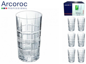 Набор стаканов высоких Arcoroc Brixton 380мл (цена за набор 6шт) 34833