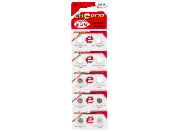 Батарейка алкалінова Енергiя, 1.55V, AG3 / LR41 / 192/41 (ціна за упаковку 10шт, 1 лист)