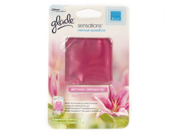 Аромаблок для освежителя в ванную Glade Sensations "Цветочная безупречность"