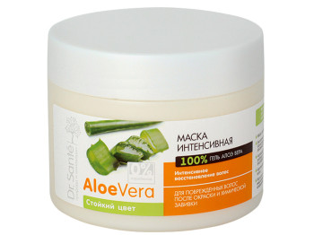 Маска для волосся Dr.Sante "Aloe Vera" інтенсивна "Стійкий колір" для пошкодженого волосся 300мл