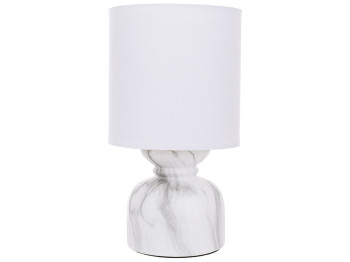 Лампа настольная с тканевым абажуром Marble Grey, 14х25см