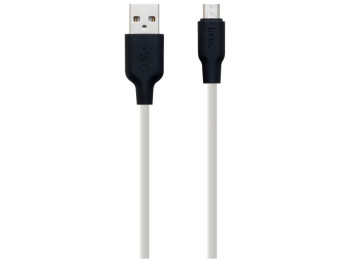 Кабель USB Hoco X21 Silicone Micro Колір Чорно-Білий