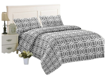 Комплект постільної білизни Soho Євро Geometria Grey, 200х220см, 6900069908689