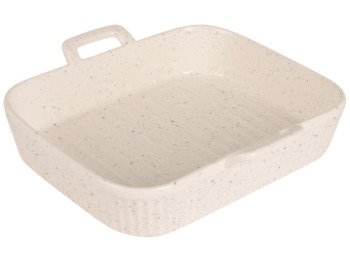 Форма для запекания Led Spotted, прямоугольная, фарфор, 20×16см, цвет бежевый