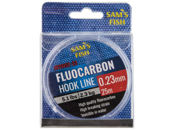 Волосінь Sams Fish 100% Fluocarbon 2,3кг 25м D0,23мм