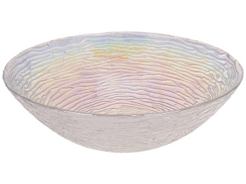 Салатник стеклянный 1,6л, цвет - прозрачный перламутр