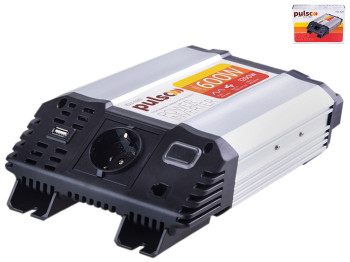 Преобразователь напряжения PULSO, 12V-220, 600W, USB - 5VDC2.0A, синусоидальная волна, клеммы (ISU-6