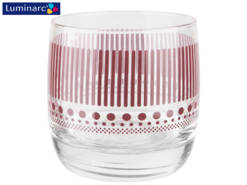 Стакан низкий Luminarc French Brasserie Lines Lilac 310мл (цена за 1шт) 44788