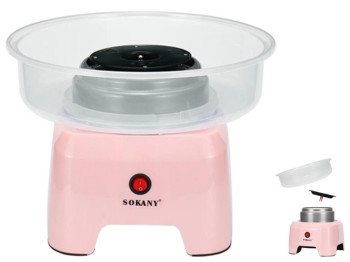 Машина для сахарной ваты Sokany Pink, 500W