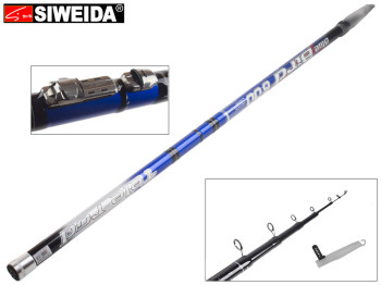 Вудка Siweida "Blue Bird" карбон+скловолокно, 7 кілець, 6-секційна 6м 5-20г