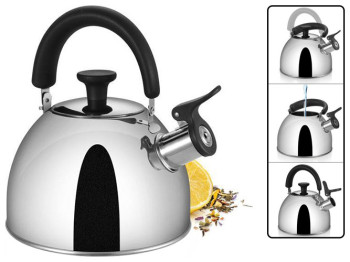 Чайник PERFECTA со свистком, нержавеющая сталь 1,5л 00502