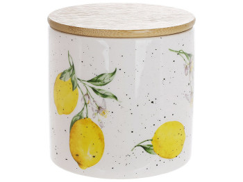 Банка Сочные лимоны с бамбуковой крышкой, 450мл