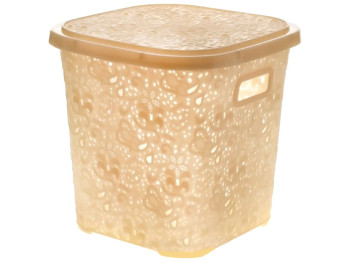 Корзинка R plastic Ажур, 15л, 29x29x28см, бежева, 31501
