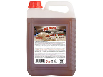 Засіб для миття підлоги з ламінатним та паркетним покриттям San Clean, 5л