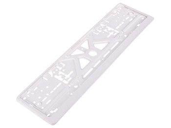 Рамка номера пластиковая белая