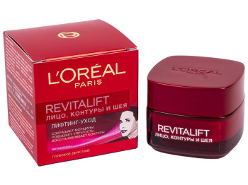 Лифтинг-уход для кожи лица, контуров и шеи LOreal Paris "Revitalift" 50мл