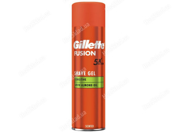 Гель для гоління Gillette Fusion, для чутливою шкіри, 200мл