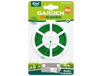 Проволока садовая Kmt Tools, пластик, железо, 40м, цвет зеленый