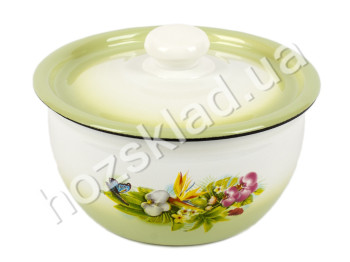 Салатник Idilia з кришкою "Аванта" на салатовому 1,5л 17см