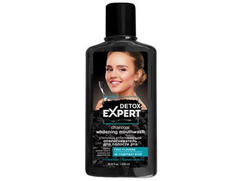 Ополаскиватель для полости рта отбеливающий Detox Expert "Угольный" 500мл