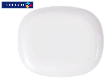 Тарелка сервировочная Luminarc Sweet Line White 28х23см 21483