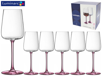 Набір келихів Luminarc "Contrasto Lilac" 350мл (ціна за набір 6шт) 39944