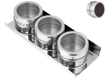 Набір для спецій на магніті (ціна за набір 3шт)