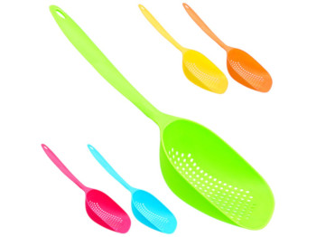 Дуршлаг с ручкой, пластик, 33,8×12см (цена за 1шт)