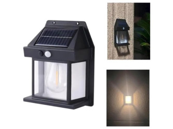 Светильник фасадный, солнечная панель с датчиком движения