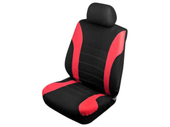 Набор чехлов VSC-38260P-11 "Polyester" полный комплект (цена за набор 11шт) черно-красный