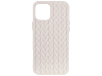 Чехол Silicone Knitted для iPhone 12 Pro Max Copy Цвет 5, Antique white