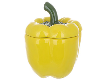 Банка керамічна Pepper, 550мл, колір - жовтий