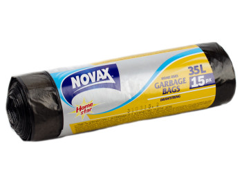 Мусорные пакеты с завязками 35л Novax Home Star 15шт