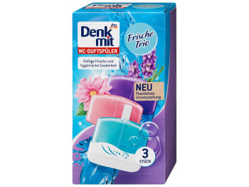 Туалетный блок для унитаза Denkmit Frische Trio, 3шт