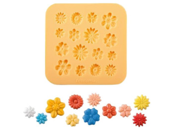 Форма силиконовая DELICIA DECO цветочки, на 16 порций, 13х13см 50101