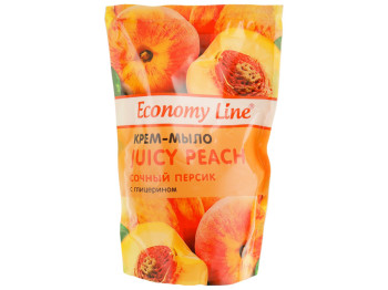 Крем-мило рідке з гліцерином Economy Line соковитий персик 460мл