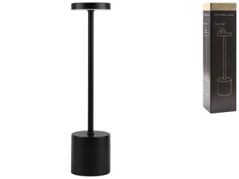 Лампа Настольная F89019 1200 мАч, цвет черный