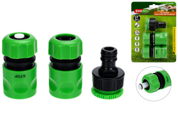 Набір конекторів для шланга Emipro, 1/2", 3 предмети