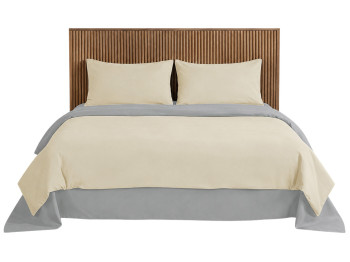Комплект постельного белья Soho, полуторный, Beige, Light gray, 150х200 см, 4 предмета