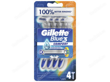 Одноразові бритви Gillette Blue 3 Comfort, 4шт