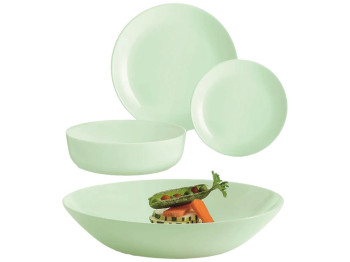 Сервиз столовый Luminarc Diwali Paradise Green, закалённое стекло, цвет зелёный (цена за набор 19пр)