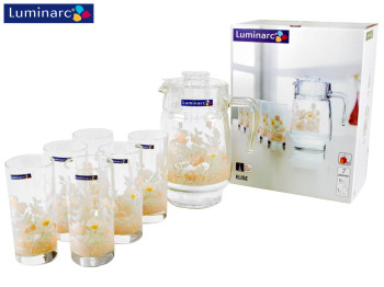Набор Luminarc "Aime Elise" Графин 1,6л и 6 стаканов 270мл 52210