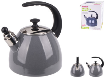 Чайник эмалированный Kamille, со свистком, 2,5л